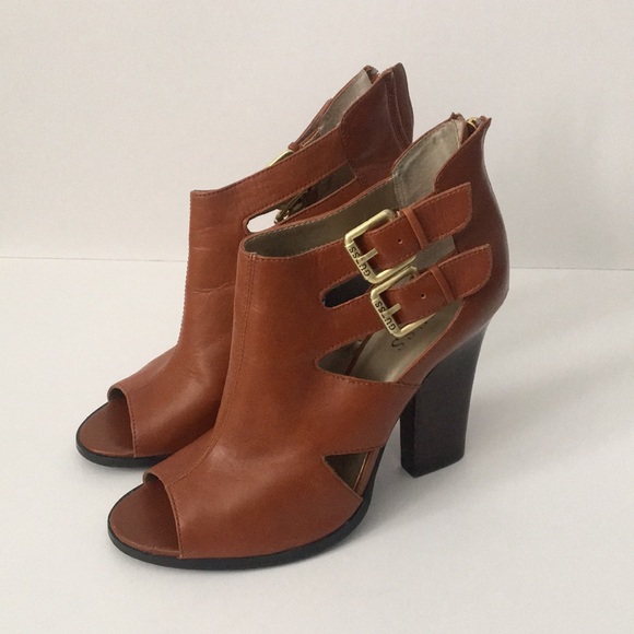 Guess Shoes - Guess WGalissia Peep Toe Ankle Bootie